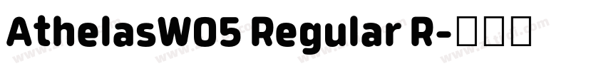 AthelasW05 Regular R字体转换